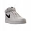Nike Air Force 1 Mid 07 Light Bone Black Casual Shoes 315123-047 - Seplope