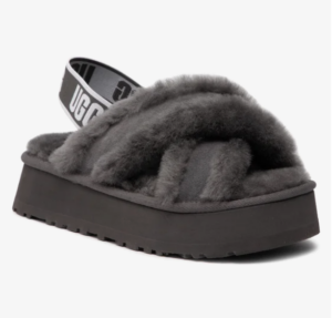 UGG Kapcie Sandały Disco Cross Slide 1121550 Szare