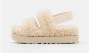 Kapcie Sandały UGG OH FLUFFITA 1120876 Ecru