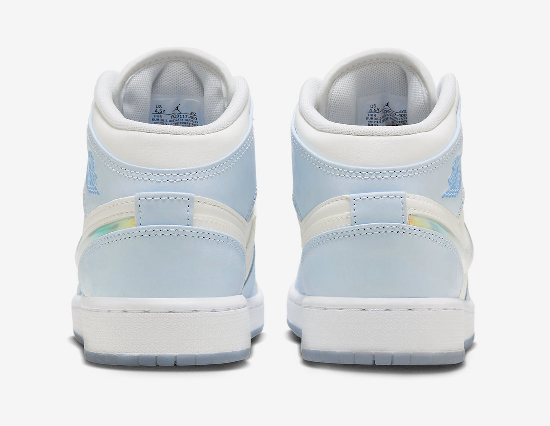 Buty Nike Air Jordan 1 Mid FQ9117-400 Blue Light - obrazek 5