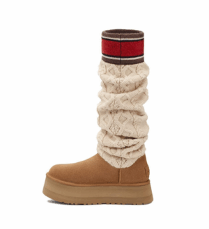 UGG Classic Sweater Letter Tall Boot 1144044 Brązowe